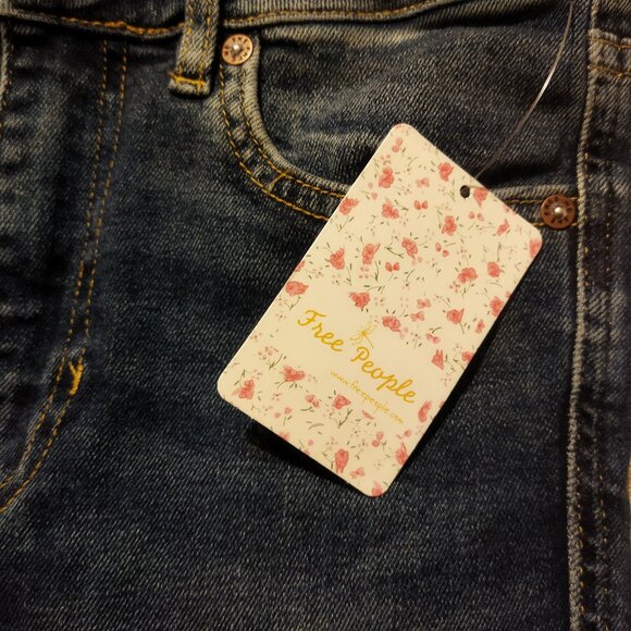 Free People Raw High Rise Jegging - Color Capri Blue - Size 27 - Picture 5 of 6